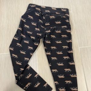 Silky tiger high rise leggings